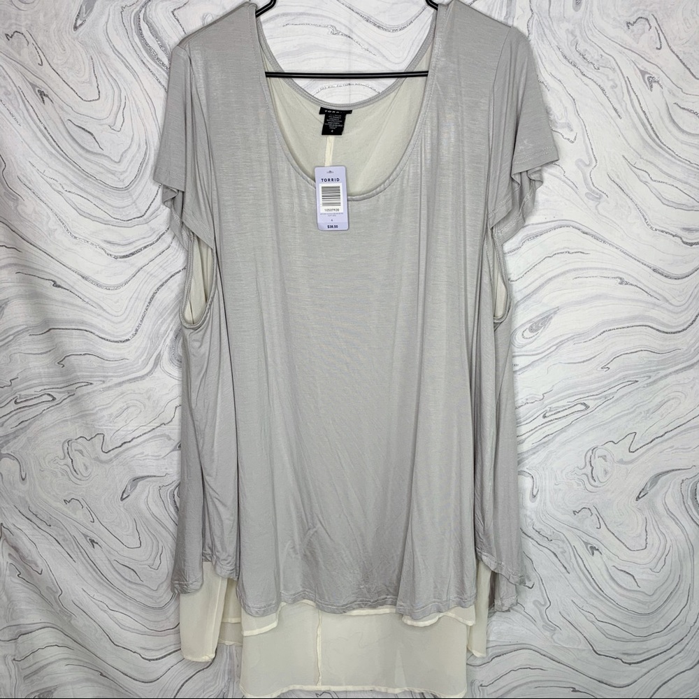 Torrid | Split Back Chiffon Blouse 4XL